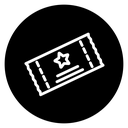 Ticket stub icon