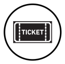 Ticket stub icon