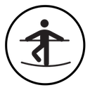 Tightrope walker icon