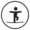 Tightrope walker icon