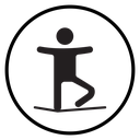 Tightrope walker icon