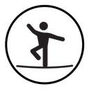 Tightrope walker icon