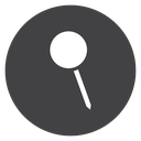 Tilted Push Pin Black Filled icon