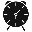 Time clock watch Black Filled icon
