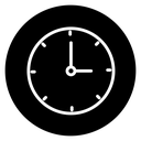 Time quarter past icon