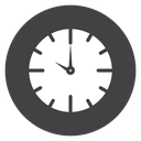 Time Black Filled icon