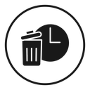 Time waste icon