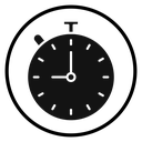 Timer Black Filled icon