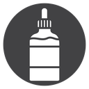 Tincture Dropper Bottle Black Filled icon