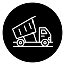 Tipper truck icon