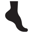 Tiptoe feet icon