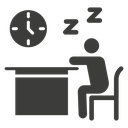 Tired person icon