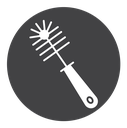 Toilet brush Black Filled icon