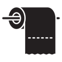 Toilet paper roll icon