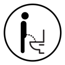 Toilet urinate icon