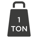 Tonne Black Filled icon