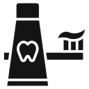 Tooth brush (2) Black Filled icon