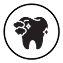 Tooth cleaning icon