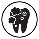 Tooth cleaning icon