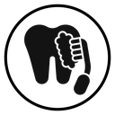 Tooth cleaning icon