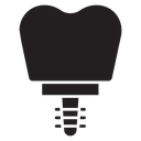 Tooth implant icon