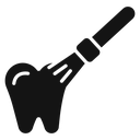 Tooth Polish Black Filled icon