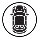 Top view car icon