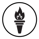 Torch flame icon