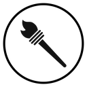 Torch flame icon