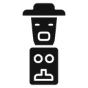 Totem Black Filled icon