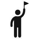 Tour guide people 4 icon
