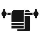 Towel Black Filled icon