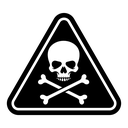 Toxic sign icon