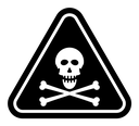 Toxic sign icon