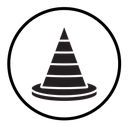 Traffic cone icon