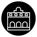 Train station building icon