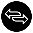 Transfer arrows icon