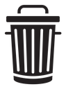 Trash bin icon