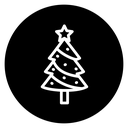 Tree christmas icon
