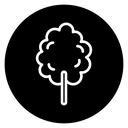 Tree Black Filled icon