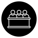 Trial by jury icon