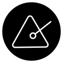 Triangle music icon