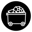 Trolley with coal icon