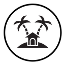 Tropical isle resort icon