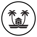 Tropical isle resort icon