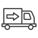 Truck arrow icon