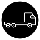Truck container empty icon