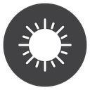 Twelve Ray Sun Black Filled icon