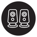 Two Stereo Speakers icon