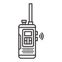 Two way radio icon